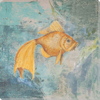 Goldfish Wrapped Canvas Giclee Print Wall Art