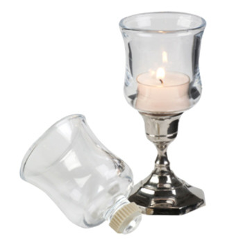 Glass Votive Candle Holders with Pegs, Set of 6