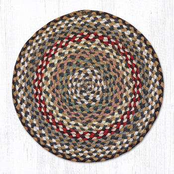 Fir Ivory Braided Jute Chair Pad 15.5in