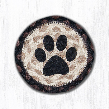 Cat Paw Braided Jute Coaster