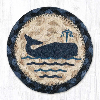 Whale Braided Jute Coaster Harry W Smith