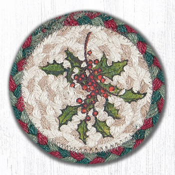 Holly Braided Jute Coasters by Sandy Clough, Set of 8