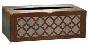 Classic Metal Flat Tissue Box Cover