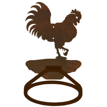 Rooster Metal Bath Towel Ring