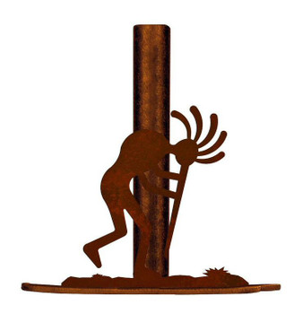 Kokopelli Metal Paper Towel Holder