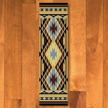 2' x 8' Sallisaw Blue Southwest Rectangle Runner Rug