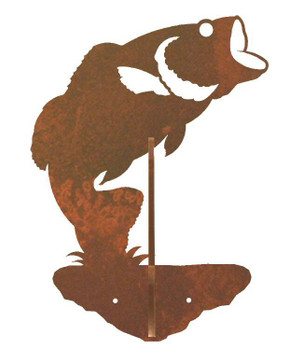 Bass Fish Double Metal Wall Hook