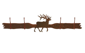 Original Elk Four Hook Metal Wall Coat Rack