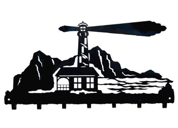 Lighthouse Metal Wall Key Rack