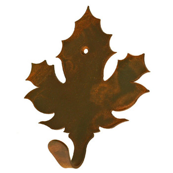 Maple Leaf Small Single Metal Wall Hook