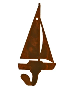 Sail Boat Small Single Metal Wall Hook
