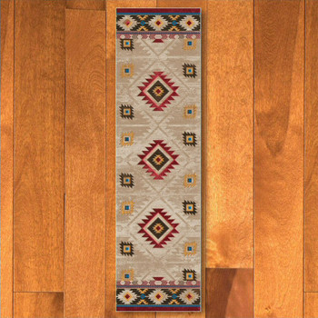 2' x 8' Whisky River Natural Southwest Rectangle Runner Rug