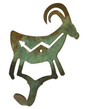 Fetish Goat Small Single Metal Wall Hook