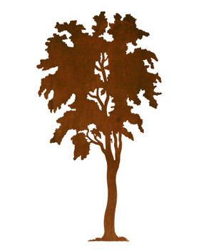 30" Birch Tree Metal Wall Art