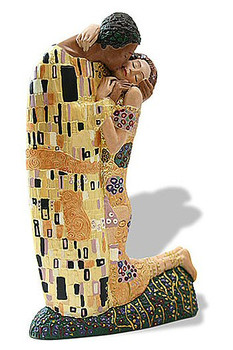 The Kiss Man and Woman Hugging Statue by Gustav Klimt