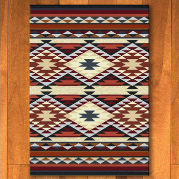 4' x 5' Diamond Rio Rust Southwest Rectangle Rug