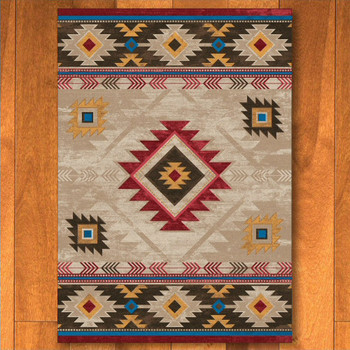4' x 5' Whisky River Natural Southwest Rectangle Rug