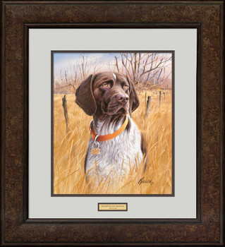 That's My Dog, Too! German Shorthair Pointer Framed Art Print Wall Art