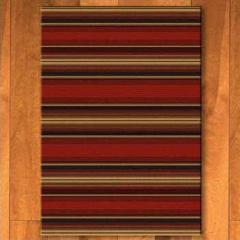 5' x 8' Santa Fe Stripe Southwest Rectangle Rug