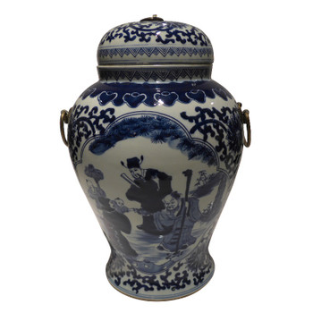 Blue and White Porcelain Ginger Jar