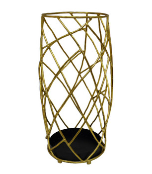 Gold Twig Iron Umbrella Stand