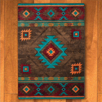 5' x 8' Whisky River Turquoise Southwest Rectangle Rug 5' x 8' Whisky River Turquoise Southwest Rectangle Rug