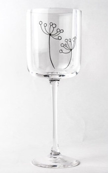Featured Rosenberg Crystal Floret White Wine Glasses, Set of 4