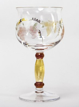 Georgio Romanian Crystal White Wine Glasses, Set of 4