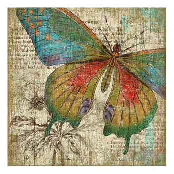 Right Butterfly Vintage Style Metal Sign