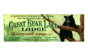 Custom Great Bear Lake Lodge Vintage Style Metal Sign