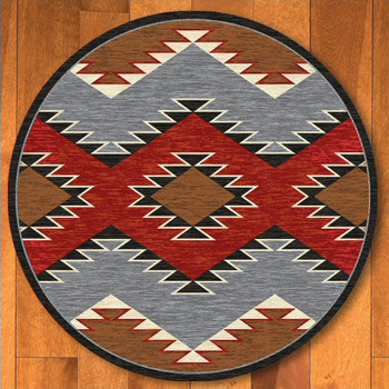 8' Heritage Multi Southwest Round Rug