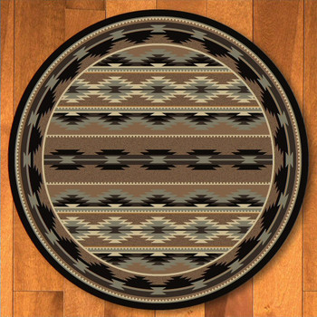 8' Medicine Light Southwest Round Rug