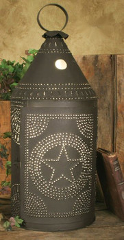 Rustic Brown Large Punched Star Electric Wax Potpourri Warmer