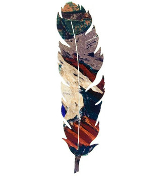 10" Feather Leaf Metal Wall Art by Kevin Fletcher