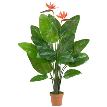 Real Touch Bird of Paradise Silk Plant