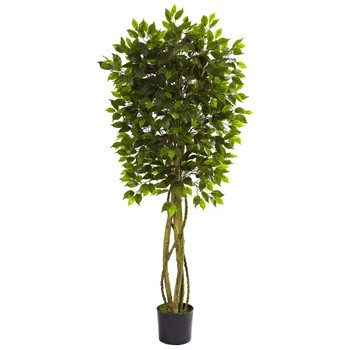5.5' Silk Ficus Tree UV Resistant Indoor Outdoor