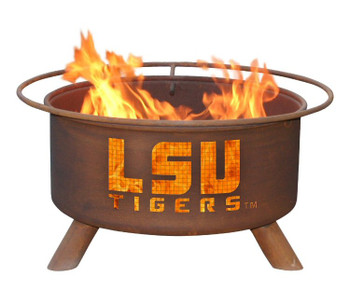 LSU Louisiana State University Tigers Metal Fire Pit