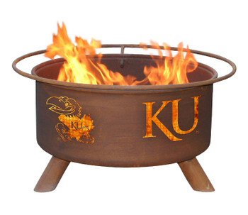 University of Kansas Jayhawks Metal Fire Pit