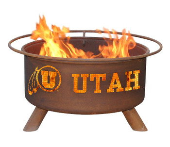University of Utah Utes Metal Fire Pit