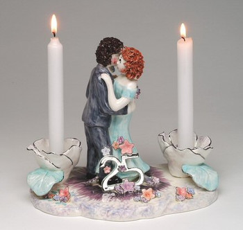 25th Anniversary Taper Candle Holder