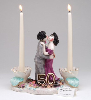 50th Anniversary Taper Candle Holder