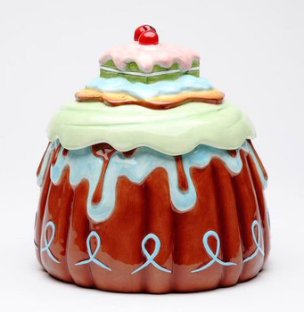 Cake Life is Sweet Ceramic Cookie Jar