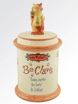 You're Never Too Busy To Listen Cat Ceramic Cookie Jar
