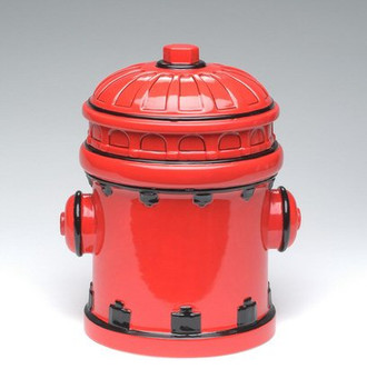 Fire Post Ceramic Cookie Jar
