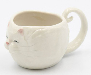 Blanca Cat Mugs, Set of 2