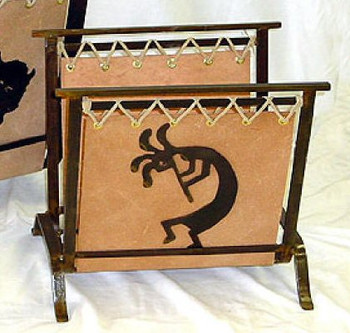 Small Choice Southwest Metal Magazine Rack, 66 Designs