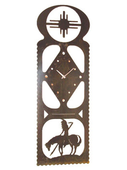 End of the Trail Metal Wall Clock