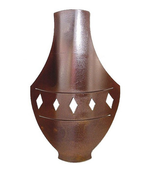 Large Rolled Pot Metal Wall Art