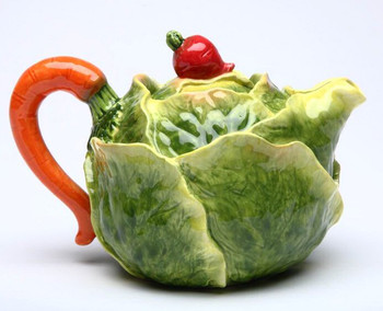 Cabbage Porcelain Teapot