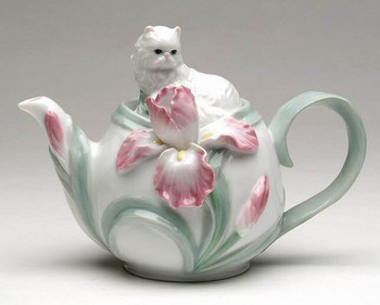 Persian Cat Porcelain Teapot